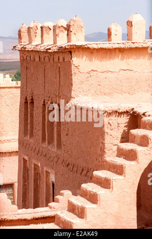 Avis de Taourirt à Ouarzazate, dans le sud, le Maroc, l'Afrique du Nord. Banque D'Images