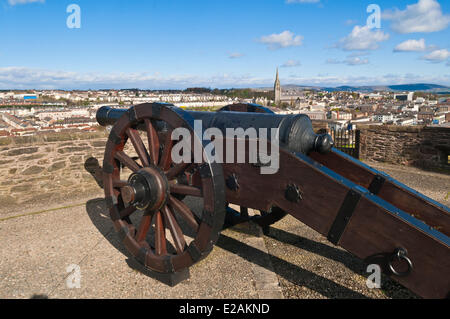 Royaume-uni, Irlande du Nord (Ulster), comté de Derry Derry, Londonderry, ou vue sur quartier bogside républicaine catholique de Banque D'Images