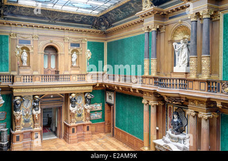 France, Seine et Marne, le château de Ferrières en Brie, le hall d'honneur Banque D'Images