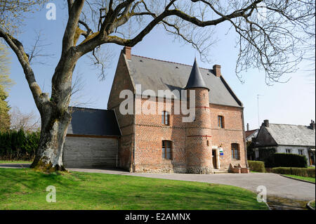 La France, l'Aisne, Saint Michel en Thierache, Provost's house datant du 16e siècle Banque D'Images