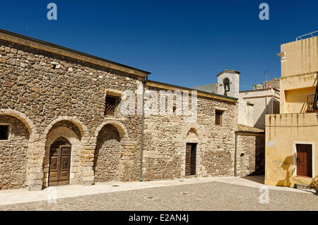 Italie, Sardaigne, Province de Sassari, Golfe de l'Asinara, Alghero, la Piazza de la Misericordia Banque D'Images