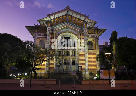 /France, Martinique, Fort-de-France, centre-ville, bibliothèque Schoelcher par l'architecte Pierre Henri Picq en 1890 Banque D'Images