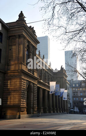 Allemagne, Hesse, Frankfurt am Main, de la Bourse Banque D'Images