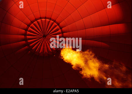 France, Dordogne, gonflage ballon Banque D'Images