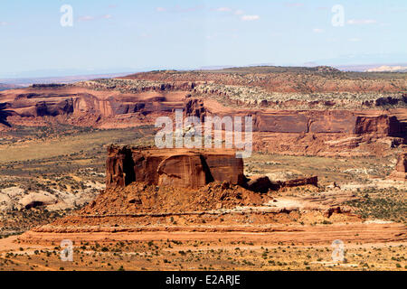 United States, Utah, Canyonlands National Park (vue aérienne) Banque D'Images