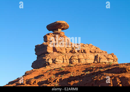 United States, Utah, Colorado Plateau, Mexican Hat, Mexican Hat rock Banque D'Images