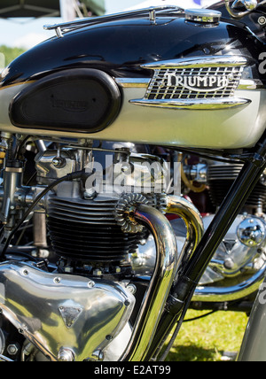 Moto Triumph Thunderbird. Moto classique britannique Banque D'Images