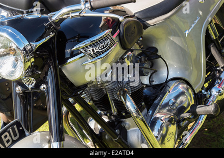 Moto Triumph Thunderbird. Moto classique britannique Banque D'Images