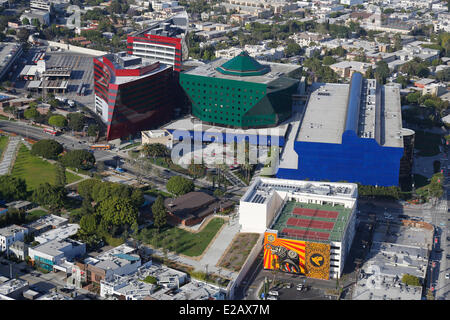 United States, California, Los Angeles, Los Angeles, Pacific Design Center (vue aérienne) Banque D'Images