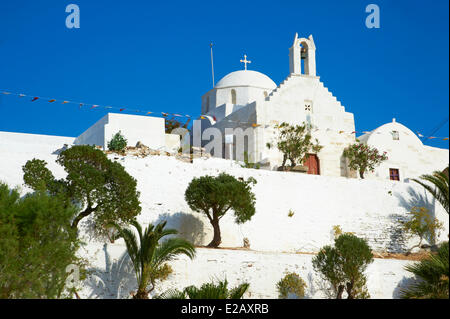 Grèce, les Cyclades, l'île de Paros, Parikia, Hora (Chora), église Banque D'Images