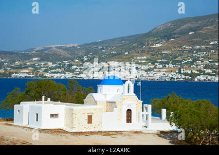 Grèce, les Cyclades, l'île de Paros, Parikia, Hora (Chora), église Banque D'Images