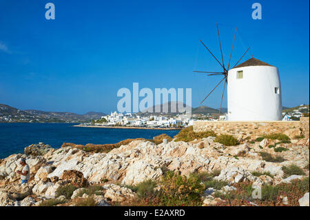 Grèce, les Cyclades, l'île de Paros, Parikia, Hora (Chora), église Banque D'Images