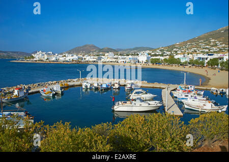 Grèce, les Cyclades, l'île de Paros, Parikia, Hora (Chora), Banque D'Images