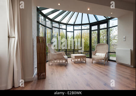 France, Morbihan, Riantec, intérieur de la phare de Kerbel, Hébergement ...