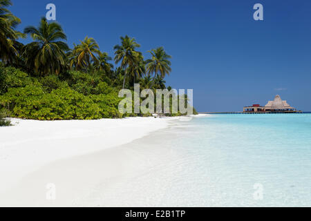 Baa Atoll, Maldives, Anantara Kihavah Villas hotel, beach Banque D'Images