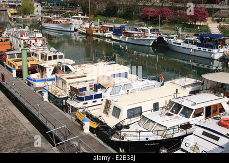 France, Paris, le bassin de l'Arsenal Banque D'Images