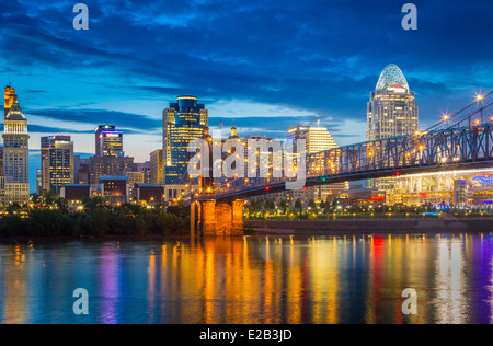 Cincinnati est la troisième plus grande ville de l'Ohio et la 28e plus grande ville des États-Unis Banque D'Images