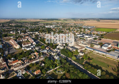 France, Calvados, Douvres la Delivrande (vue aérienne) Banque D'Images