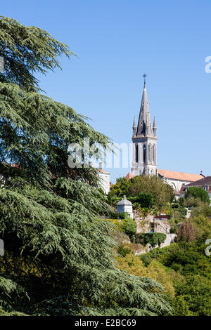 France, dordogne, Périgord Vert, Nontron, l'église Banque D'Images