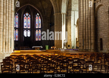 France, Haute Vienne, Saint Yrieix la Perche, à l'intérieur de l'église Banque D'Images