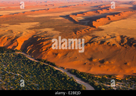 La Namibie, Erongo et régions Hardap, la vallée de la rivière Kuiseb, Parc National Namib Naukluft, Désert du Namib, environs de Accueilb, Banque D'Images