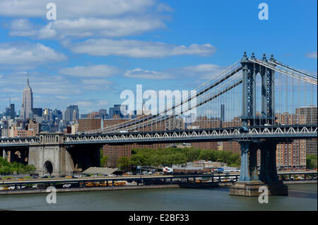 United States, New York, Manhattan, Manhattan Bridge Banque D'Images