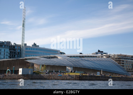 Astrup Fearnley Museum of Modern Art, Strandpromenaden, Aker Brygge, Oslo, Norvège Banque D'Images