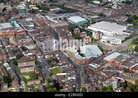 Vue aérienne de la ville de Altrincham, Cheshire maintenant dans le Grand Manchester Banque D'Images