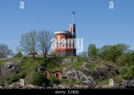 Forteresse de Vaxholm Stockholm Suède,,. Banque D'Images