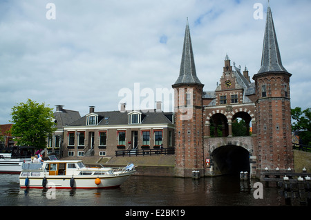 Waterpoort à Sneek. La province de la frise. Fryslan. Aux Pays-Bas. La Hollande. Frisia, Holanda. Banque D'Images