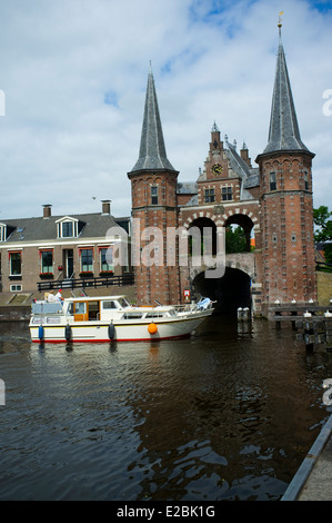 Waterpoort à Sneek. La province de la frise. Fryslan. Aux Pays-Bas. La Hollande. Frisia, Holanda. Banque D'Images