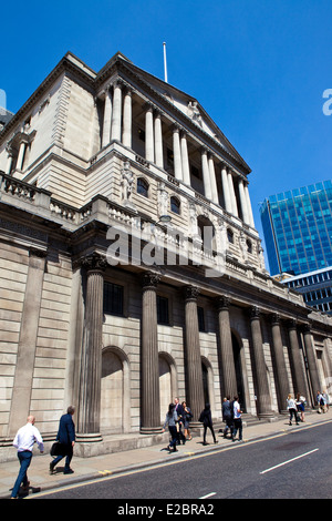 Londres, Royaume-Uni - 17 juin 2014 : La Banque d'Angleterre dans la ville de Londres le 17 juin 2014. Banque D'Images