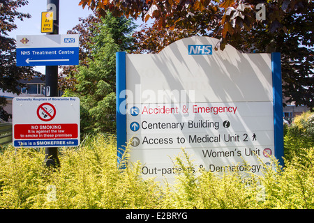 Lancaster Royal Infirmary Hôpitaux Universitaires de la baie de Morecambe - NHS Foundation Trust Banque D'Images