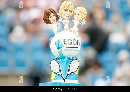 Eastbourne, Royaume-Uni. 18 Juin, 2014. International Aegon On-Court Eastbourne Eastbourne gâteau célèbre 40 ans de Tennis. Credit : Action Plus Sport/Alamy Live News Banque D'Images