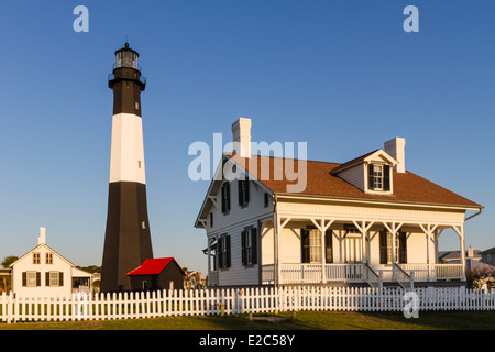 Phare de Tybee Island, Tybee Island, Géorgie Banque D'Images