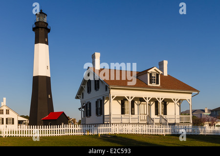 Phare de Tybee Island, Tybee Island, Géorgie Banque D'Images