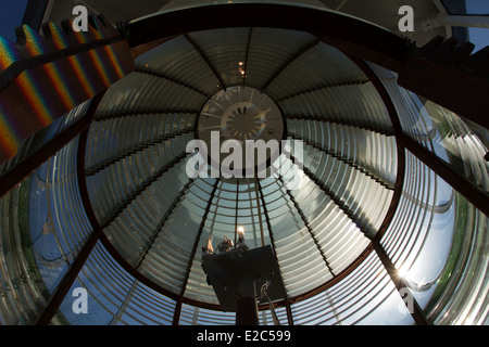 La lumière, l'île de Tybee Tybee phare, Géorgie Banque D'Images