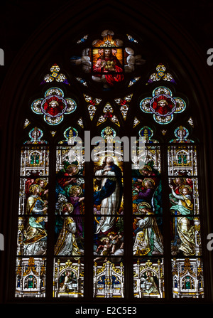 Intérieur de la cathédrale de Saint Jean Baptiste à Savannah, Géorgie Banque D'Images