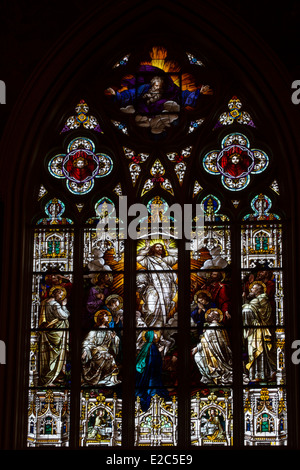 Intérieur de la cathédrale de Saint Jean Baptiste à Savannah, Géorgie Banque D'Images