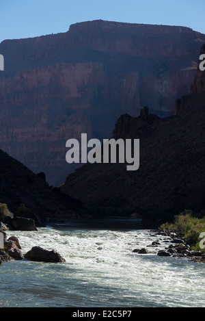 Chutes de lave, l'un des plus grands rapides sur le fleuve Colorado dans le Grand Canyon, Arizona. Banque D'Images