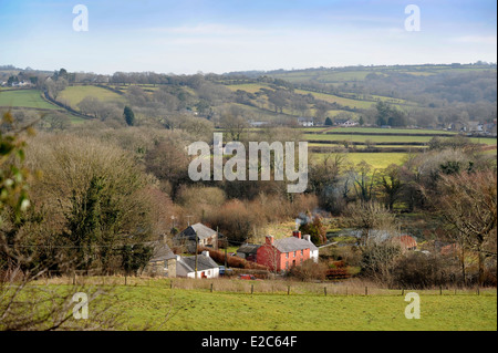 Un cottage dans le village de Rhyd Lewis, Royaume-Uni Ceredigion Banque D'Images