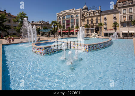 France, Pyrénées Atlantiques, Béarn, Pau, la Place Clemenceau Banque D'Images