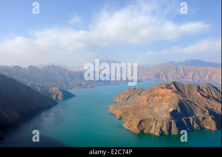 La Chine, le Qinghai, Amdo, fleuve Jaune, Li Jia réservoir Xia Banque D'Images