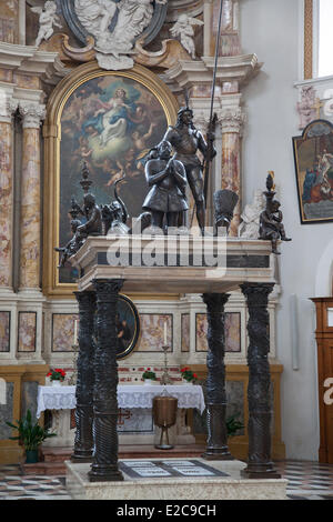 Autriche, Tyrol, Innsbruck, la cathédrale de Saint Jacques, le mausolée de l'Archiduc Maximilien III Banque D'Images