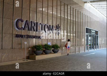 Singapour, l'hôtel Carlton (4 étoiles) Banque D'Images