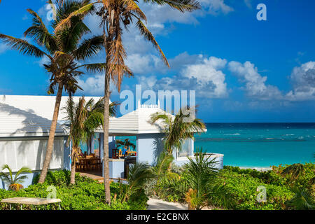 Harbour Island, Bahamas, Pink Sands Hotel, la barre bleue Banque D'Images