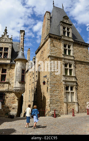 France, Sarthe, Le Mans, Cité Plantagenêt (vieille ville), La Maison a la tourelle (la tourelle) Maison du 16ème siècle Banque D'Images