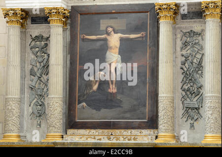 France, Sarthe, Le Mans, Cité Plantagenêt (vieille ville), la cathédrale St Julien Banque D'Images