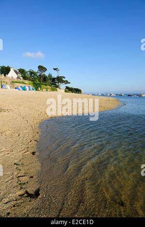 La France, Finistère, Bénodet, dans la plage de Coq de l'estuaire de l'Odet Banque D'Images