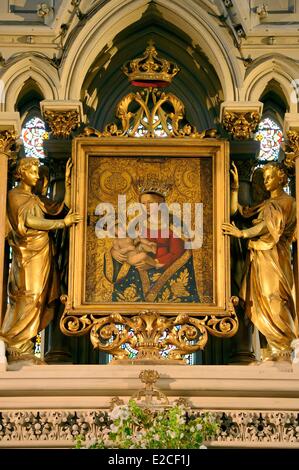 La France, de l'Ille et Vilaine, Rennes, l'église Saint Aubin en Notre Dame de Bonne Nouvelle sur place Sainte Anne Banque D'Images